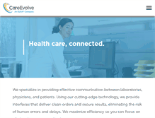 Tablet Screenshot of careevolve.com